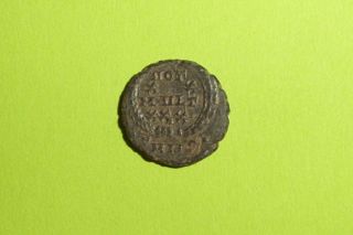 Authentic Ancient Roman Coin Of Constans Vot Xx Mvlt Xxx Old Artifact Antique Vf photo