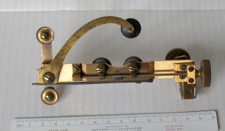 19th.  C.  Brass Microscope Accessory: Swift Mechanical Stage photo
