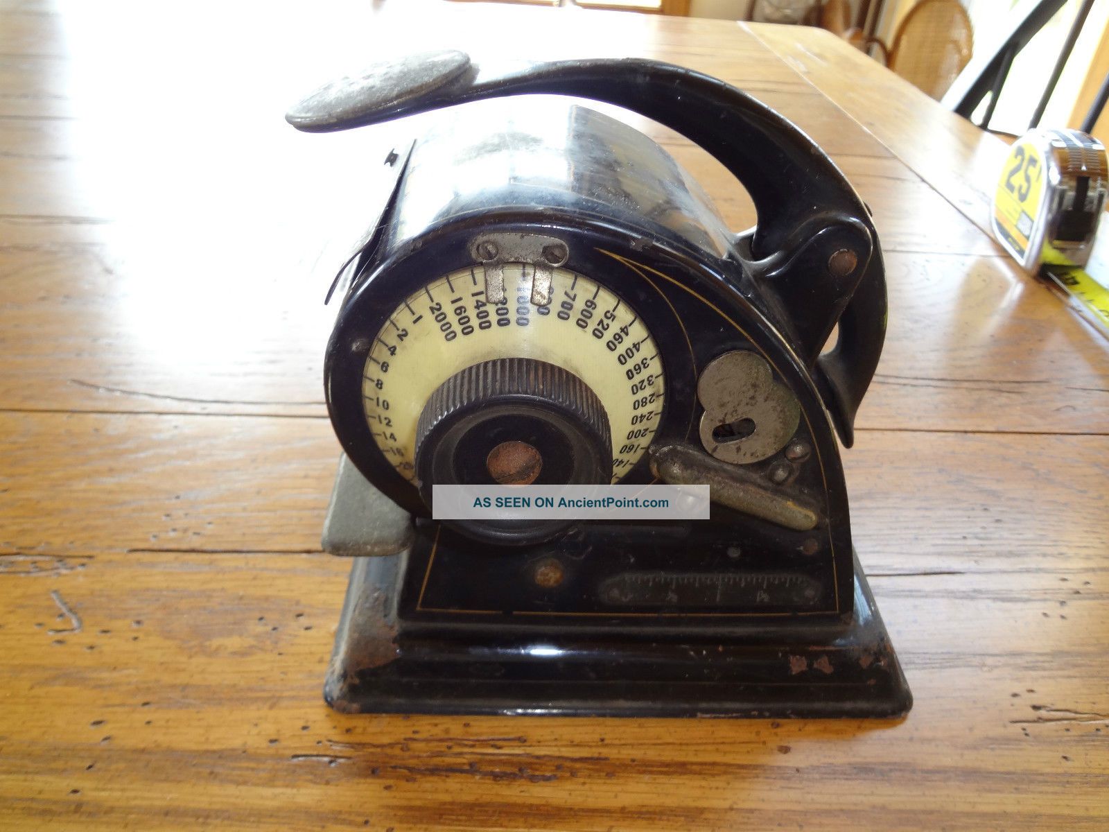 Antique Cw Todd & Company Protectograph Model H Banking Check Embosser Old Binding, Embossing & Printing photo