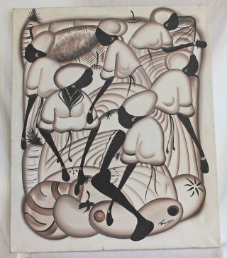 Painting Haitian Black And White Romara Monochromatic Melons Modernist photo