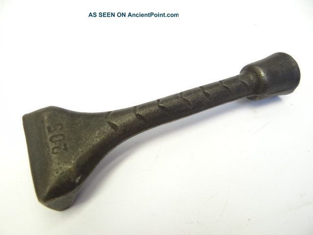 Antique Metal Cast Iron Unusual Stamped 205 Woodstove Lid Lifter Wrench Key Tool Stoves photo