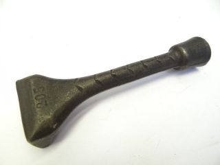 Antique Metal Cast Iron Unusual Stamped 205 Woodstove Lid Lifter Wrench Key Tool photo