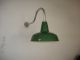 Vintage Wheeler Industrial Gooseneck Arm Barn Light Lamp Porcelain Green Shade Chandeliers, Fixtures, Sconces photo 1