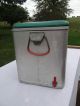 Vintage (7 - Up) Coolerpadded Green Vinyl Top (quality Cronstroms Servvice) Ice Boxes photo 4
