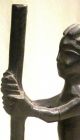 1900s Dogon Mali Wood Statue Woman Pounding Pearl Millet Primitives photo 1