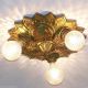 ((fancy))  Polychrome Ceiling Lamp Light Glass Shade Fixture Hall Chandeliers, Fixtures, Sconces photo 3