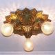 ((fancy))  Polychrome Ceiling Lamp Light Glass Shade Fixture Hall Chandeliers, Fixtures, Sconces photo 4