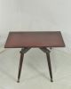 Mid Century Modern Cocktail Coffee Serving Table Lazy Susan Side Game Table Mid-Century Modernism photo 9