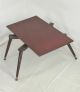 Mid Century Modern Cocktail Coffee Serving Table Lazy Susan Side Game Table Mid-Century Modernism photo 1