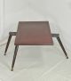 Mid Century Modern Cocktail Coffee Serving Table Lazy Susan Side Game Table Mid-Century Modernism photo 5