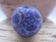 Rare Byzantine Period Cobalt Blue & Light Blue Spherical Mosaic Glass Bead Roman photo 9