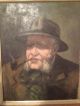 Antique Oil On Canvas Unsigned Framed Portrait The Americas photo 1