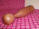 Spalted Cherry Kitchen Garlic Spice Herb Grinder Crusher Wooden Mortar Pestle Primitives photo 4