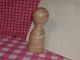 Heavy Tiger Maple Kitchen Garlic Spice Herb Grinder Crusher Wooden Mortar Pestle Primitives photo 4