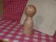 Heavy Tiger Maple Kitchen Garlic Spice Herb Grinder Crusher Wooden Mortar Pestle Primitives photo 5
