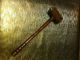 Antique Wooden Gavel With Metal Tips Primitives photo 3