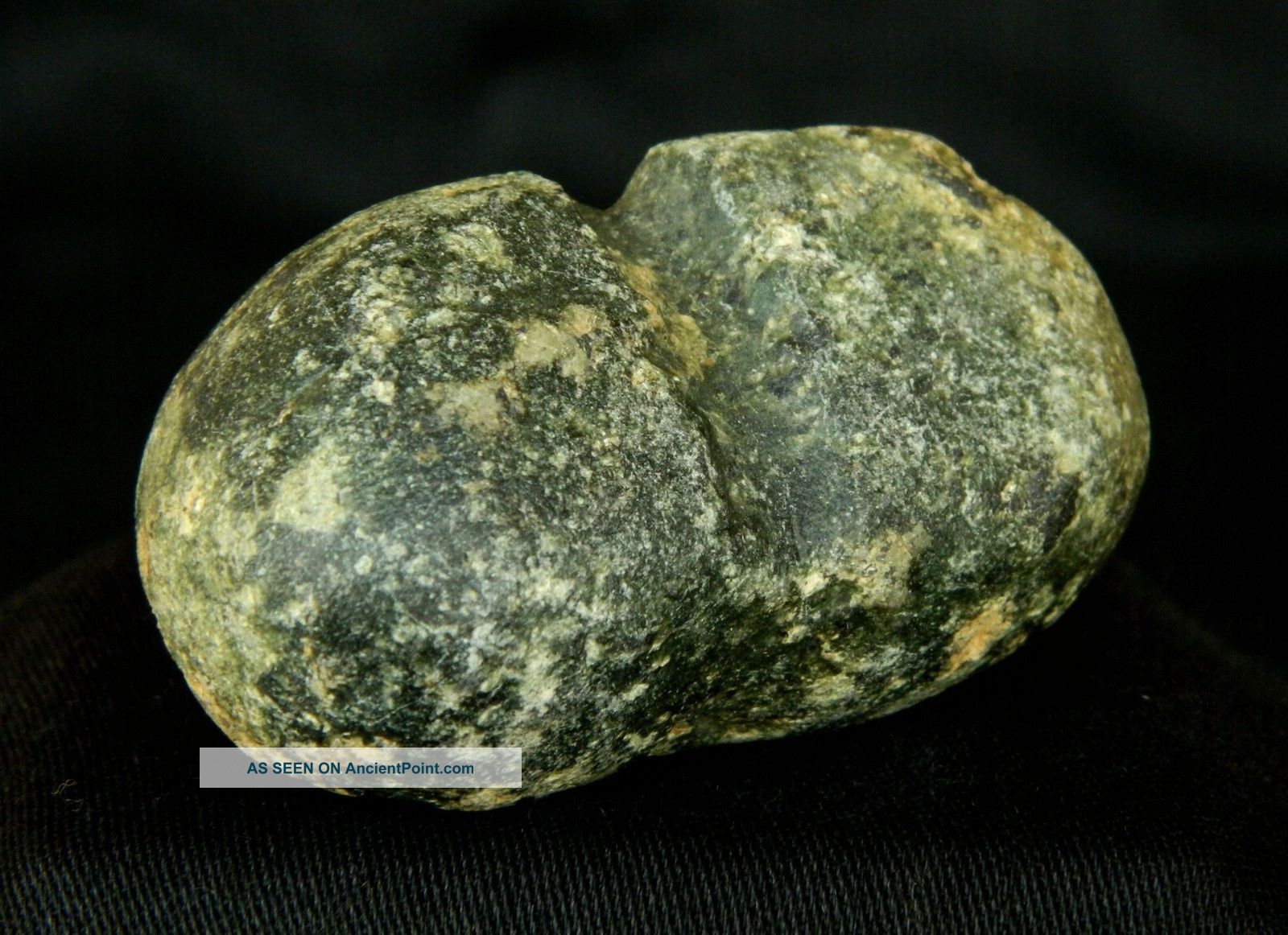 Neolithic Neolithique Peridotite Fibula/bead - 5.  7 Cm/2.  24 