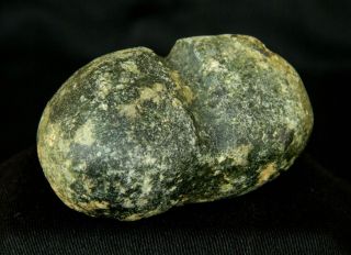Neolithic Neolithique Peridotite Fibula/bead - 5.  7 Cm/2.  24 