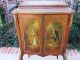 Exquisite Antique French Vernis Martin Painted Music Cabinet Ormolu Accent 19thc 1800-1899 photo 10
