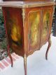 Exquisite Antique French Vernis Martin Painted Music Cabinet Ormolu Accent 19thc 1800-1899 photo 3