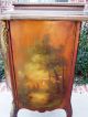 Exquisite Antique French Vernis Martin Painted Music Cabinet Ormolu Accent 19thc 1800-1899 photo 8