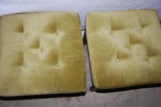 Pair Midcentury Boudoir Tufted Resting Benches photo