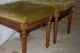 Pair Midcentury Boudoir Tufted Resting Benches Post-1950 photo 4