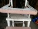 Vintage Primitive Antique Wood Shabby Country Baby Doll High Chair For Decor 1900-1950 photo 1