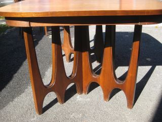 Vintage Broyhill Brasilia Ii Dining Table And 6 Chairs New Upholstery & Padding photo