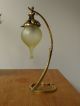 Signed Was Benson Arts & Crafts Nouveau Table Lamp And Vaseline Shade Arts & Crafts Movement photo 1