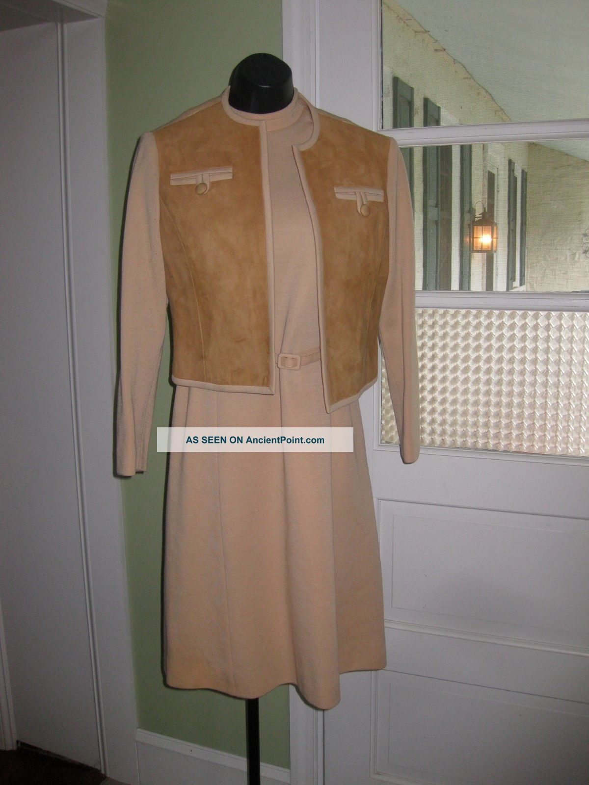 Vilano Wool And Suede Suit Dress Size 10 Other photo
