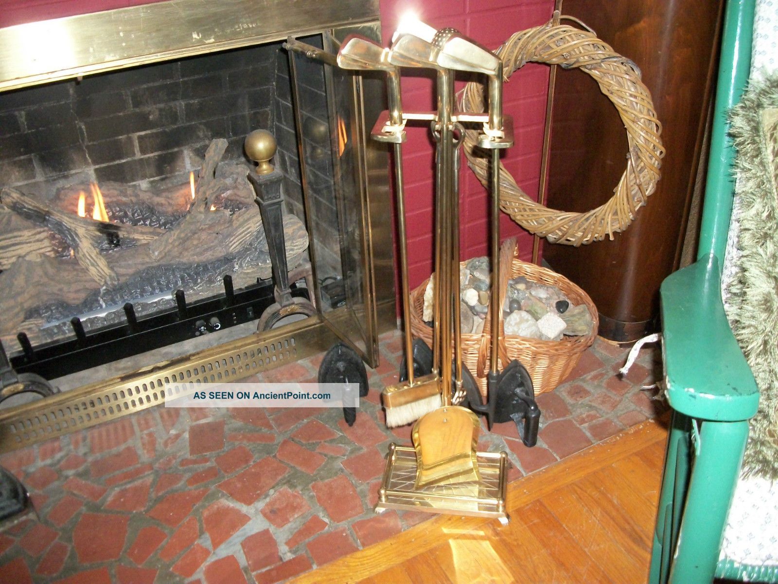 Golf Fire Place Set Hearth Ware photo