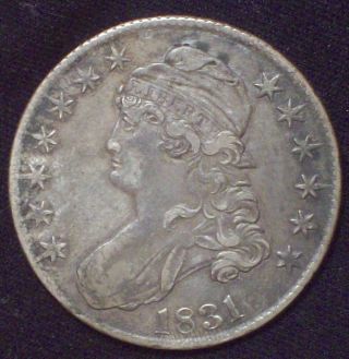 1831 Bust Half Dollar Silver O - 102 Rare Xf+ Detail Tone Priced To Sell photo