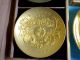 Japanese Antique 24k Gold Plated Sake Cups Sakazuki Guinomi 7 Set Other photo 1