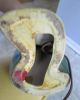 Mid Century Modern/danish Green/brown Pottery Lamp W/cone Shape Fiberglass Shade Mid-Century Modernism photo 5
