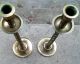 An Extra - Tall 19th Century Jacobean Style Candlesticks With Barley Twist Metalware photo 2