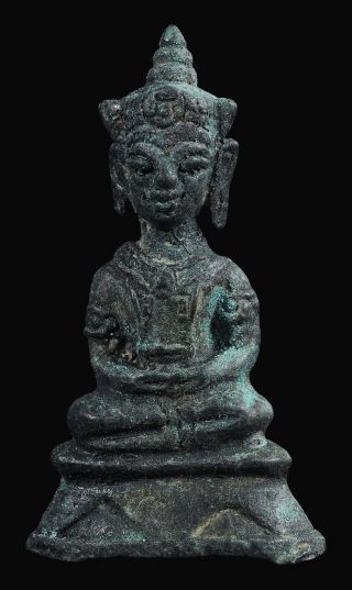 Da - Ma - Lay Rare Antique Burma Bronze Buddha Statues High 5 Cm & photo