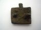 Rare 8th Century Bronze Harness Strap Fitting With Protective Horse Shoe Symbol British photo 2
