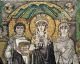 Mid Century Modern Deruta Mosaic Portrait Plaque Plate Italian Pottery Signed Byzantine photo 10