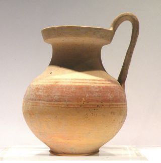 Cypriot Terracotta Painted Jug,  Iron Age,  C.  1050 - 600 B.  C. photo