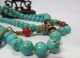 10mm Tibet Buddhism Turquoise Rosary Necklaces Prayer With Day Bead Malas Necklaces & Pendants photo 3