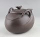 Antique Chinese Yixing Zisha Teapot Dark - Red Modelling Of Rare Pottery Teapot025 Teapots photo 2