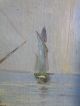 Old Oil Painting Marine Scene Signed L.  V.  Ferenczy Hungary Other photo 4
