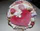 Sailor Valentine Sea Shell Folk Art Primitive Heart Pincushion Collectable Folk Art photo 1
