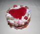Sailor Valentine Sea Shell Folk Art Primitive Heart Pincushion Collectable Folk Art photo 3