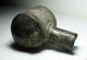 Rare Antique Pre Columbian Pottery Vessel Blackware Frog Bottle Chimu Peru A/f Latin American photo 9