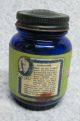 Early 1900 ' S Health - O Happee Foot Balm Unused Blue Jar Cincinnati Ohio Usa Bottles & Jars photo 3
