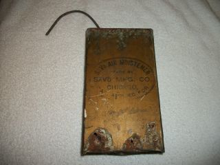 Vtg Antique Savo Radiator Air Moistener Primitive Humidifier Copper/brass/ Rare photo