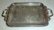 Antique Old Islamic Persian Hand Calligraphy Brass Serving Tray India photo 3