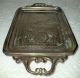 Antique Old Islamic Persian Hand Calligraphy Brass Serving Tray India photo 4